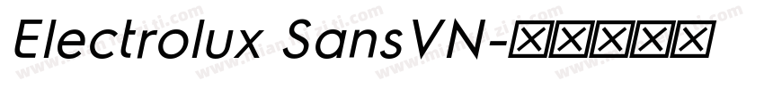 Electrolux SansVN字体转换